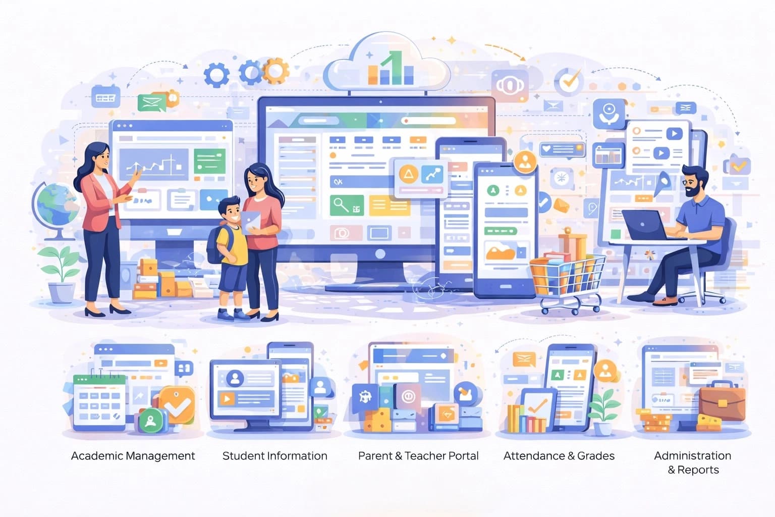 Renshok smart school management system ERP software for modern educational institutions in India and worldwide