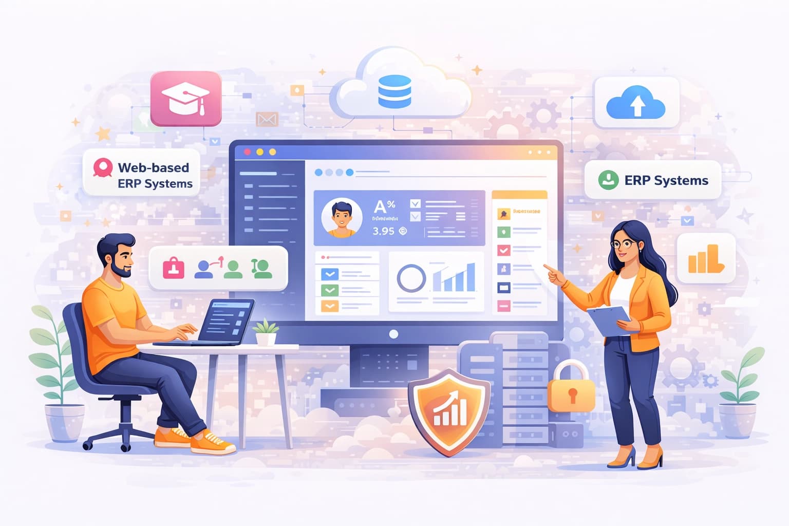 renshok cloud-based school ERP technologies with secure databases and role-based access control